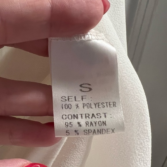 NWOT Off white surplice neckline bodysuit - Picture 2 of 4